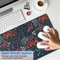 thumbnail image 4 of Long Mouse Pads for Desk,Pioneer Flower Floral Print Pattern Desk Mats on Top Of Desks, Desk Mouse Pad Extra Large with 3mm Non-Slip Base and Stitched Edge for Gaming,Office,Work,Home 31.5"x15.7", 4 of 6