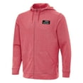 thumbnail image 2 of Men's Antigua Heather Red NASCAR Mexico Series Race Effortless Full-Zip Hoodie, 2 of 3