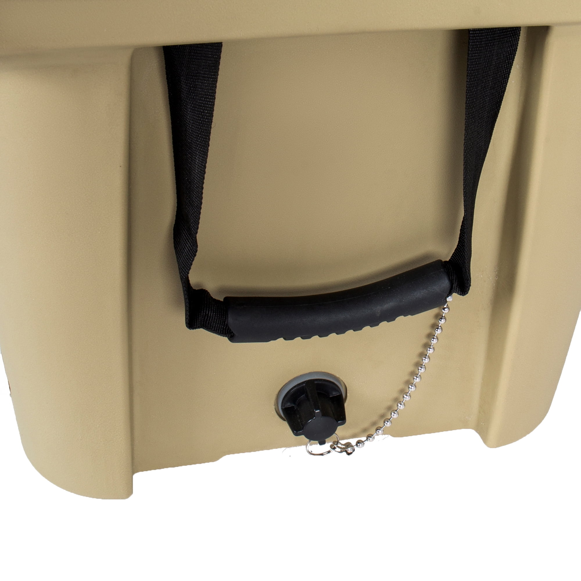 50 Quart Khaki Cooler, Ultra-Light Insulated Ice Chest – Heavy-Duty Hard Shell Cooler with 6-Day Ice Retention for Camping, Tailgating, Job Site & Outdoor Adventures