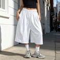 thumbnail image 2 of Gtoiithly Womens Wide Leg Cropped Pants Loose High Waisted Trousers with Pockets Casual Lightweight Comfy Sweatpants Grey S, 2 of 9
