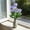 Blue, variant on Artificial Carnation Flower Bouquet, 13in Fake Silk Flowers for Home Office Decor