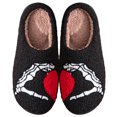 thumbnail image 1 of Pantuflas para parejas  pantuflas acogedoras y cálidas y esponjosas para mujeres y hombres (negro 44-45), 1 of 7