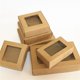 thumbnail image 4 of Caja de regalo de papel Kraft en blanco con ventana, 30 unidades, caja de jabón hecha a mano, caja de regalo para galletas, joyas, dulces, caja de regalo de boda, suministros para fiestas, 4 of 5