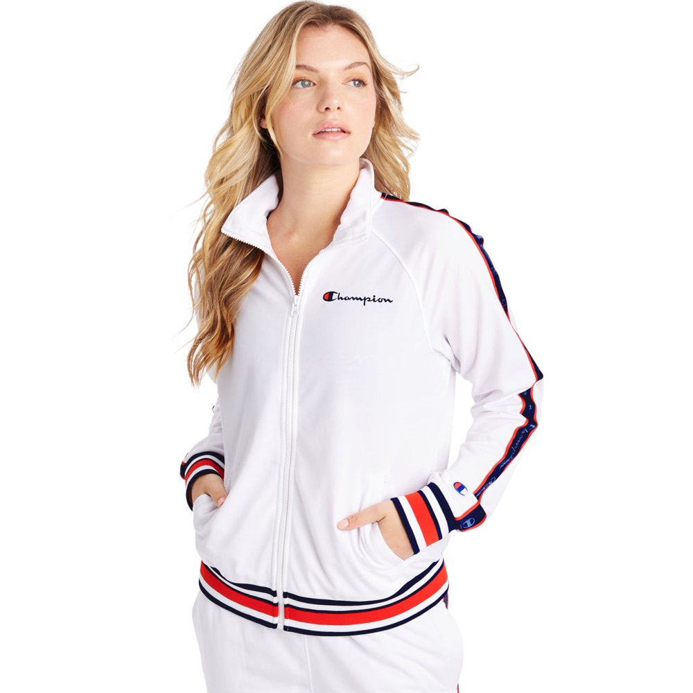 Champion Champion Womens Track Jacket, XS, White