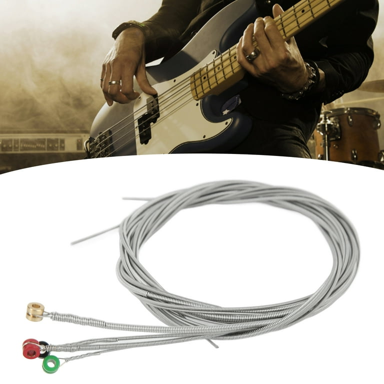 Guitar Strings Colorful Head Electric Bass Strings Metal For Instrument