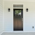 thumbnail image 4 of C Cattleya 10in. Powder-coated Black Dusk to Dawn Outdoor Wall Lantern Sconce with Clear Water Glass, 4 of 7