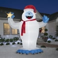 thumbnail image 2 of Holiday Inflatable 12-ft Bumble with Santa Hat, 2 of 3