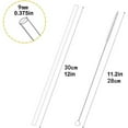 thumbnail image 2 of 1Sets  Reusable Drinking 9mm Replacement Straw Cup Straw Straight Plastic Straws 2 STRAWS, 2 of 8