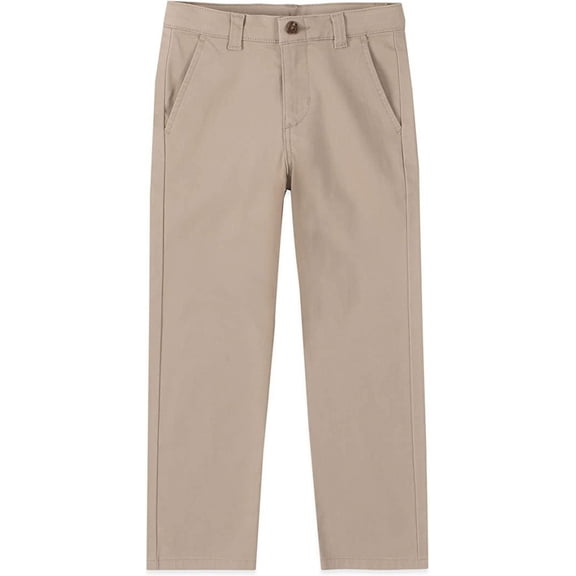 Boys 4-20 IZOD Flat Front Comfort Waistband Pants in Regular, Slim & Husky Color: Khaki Size: 14 HUSKY