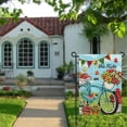 thumbnail image 2 of Welcome Flowers Bicycle Butterfly Daisy Summer Spring Double Sided Garden Yard Flag 12" x 18", Enjoy The Ride Bike Sunflower Flowers Basket Decorative Garden Flag Banner for Outdoor Home Decor, 2 of 5