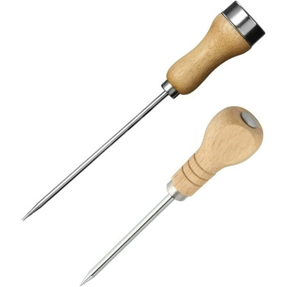 2PCS Ice Picks for Breaking Ice in Kitchen, Stainless Steel Ice Picks Tool for Kitchen, Bars, Bartender, Picnics, Camping and Restaurant