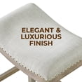 thumbnail image 6 of ROME + OAK Parker Backless Kitchen Counter Stool, Oak with Grey Upholstery, Set of 4, 6 of 13