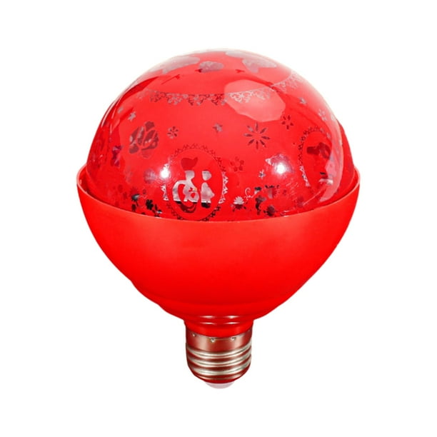 Linterna del Festival de Primavera E27, Bombilla de luces Led rojas, linterna automática de año Nuevo Chino para el nuevo dormitorio del Festival de Giratorio