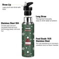 thumbnail image 3 of Yayeee 20oz Insulated Water Bottle Double Wall Stainless Steel with Flip Straw Lid, Christmas Hats, 3 of 7