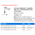 thumbnail image 2 of Fuel Level Sending Unit - Compatible with 1977 - 1990 Oldsmobile Custom Cruiser Wagon 1978 1979 1980 1981 1982 1983 1984 1985 1986 1987 1988 1989, 2 of 2