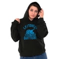 thumbnail image 4 of Leftovers are for Quitters Turkey Day Unisex Plus Fleece Graphic Hoodie Brisco Brands 3X, 4 of 5