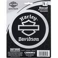 thumbnail image 2 of Harley-Davidson Silhouette Old English Chrome Vinyl Decal - Black - 6 x 8 in., Harley Davidson, 2 of 3