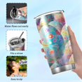 thumbnail image 6 of SKYSONIC Easter Eggs Tumbler Stainless Steel Double Wall Vacuum Reusable Insulated Mug with Straw and Built-in Coaste for Cold and Hot Beverages, 12oz, 6 of 7