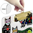 thumbnail image 4 of FMSHPON Skull Cats Clipboard Hardboard Wood Nursing Clip Board and Pull for Standard A4 Letter 13x9 inches, 4 of 7