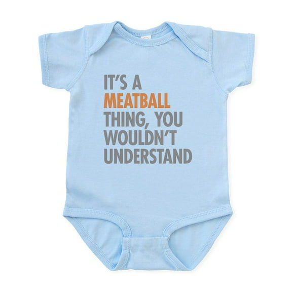CafePress - Meatball Thing Body Suit - Baby Light Bodysuit, Size Newborn - 24 Months