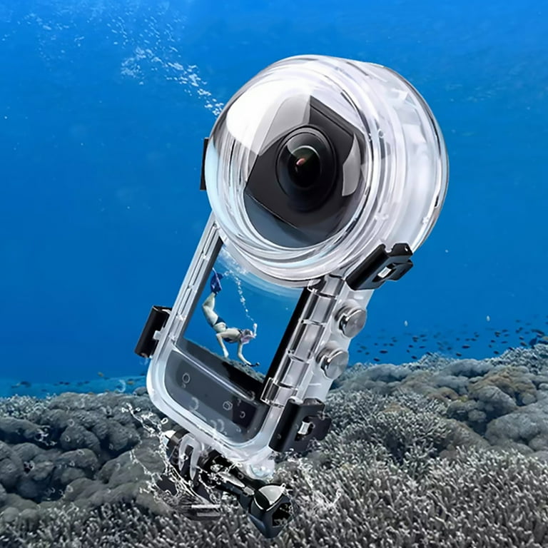 Seamless Panoramic Image Stitching: Waterproof Case for Insta360