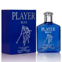 NovoGlow Player Blue for Men - 4.2 Fl Oz Eau De Parfum Spray for Men - Long-Lasting Citrusy Herbal & Woody Fragrances Smell Fresh All Day Long Gift for Men on All Occasions