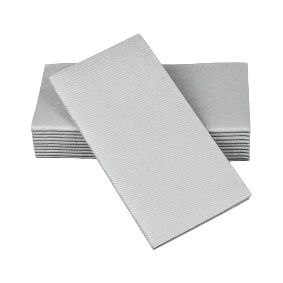 SimuLinen 16”x16” Signature Color Dinner Napkins –Silver – Box of 50