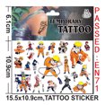 thumbnail image 2 of Anime NARUTO Dragon Ball Tattoo Stickers Cartoon Uzumaki Kakashi Uchiha Sasuke Son Goku Action Figure Kids Birthday Gift Toys zhangyuxiang LED, 2 of 2
