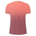 thumbnail image 4 of LODIENY Athletic T-Shirts for Men Big and Tall Casual Summer Short Sleeve Tie Dye Gradient Color Print Round Neck Muscle Fit Basic Workout Tees Tops C-Pink XXXL, 4 of 5