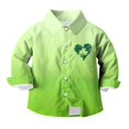 thumbnail image 6 of Boys' Tops, Tees & Shirts St. Patrick's Day Fashion Graphic Button Down Shirt Long Sleeve Shirts for Boys 2026 Size 3-16, 6 of 7