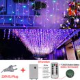 thumbnail image 3 of Guirnalda de luces LED navideñas para exteriores, guirnalda de luces de calle, cortina de luces de hadas de 3 a 20 m para bodas, patios, fiestas, decoración de Año Nuevo, 3 of 5