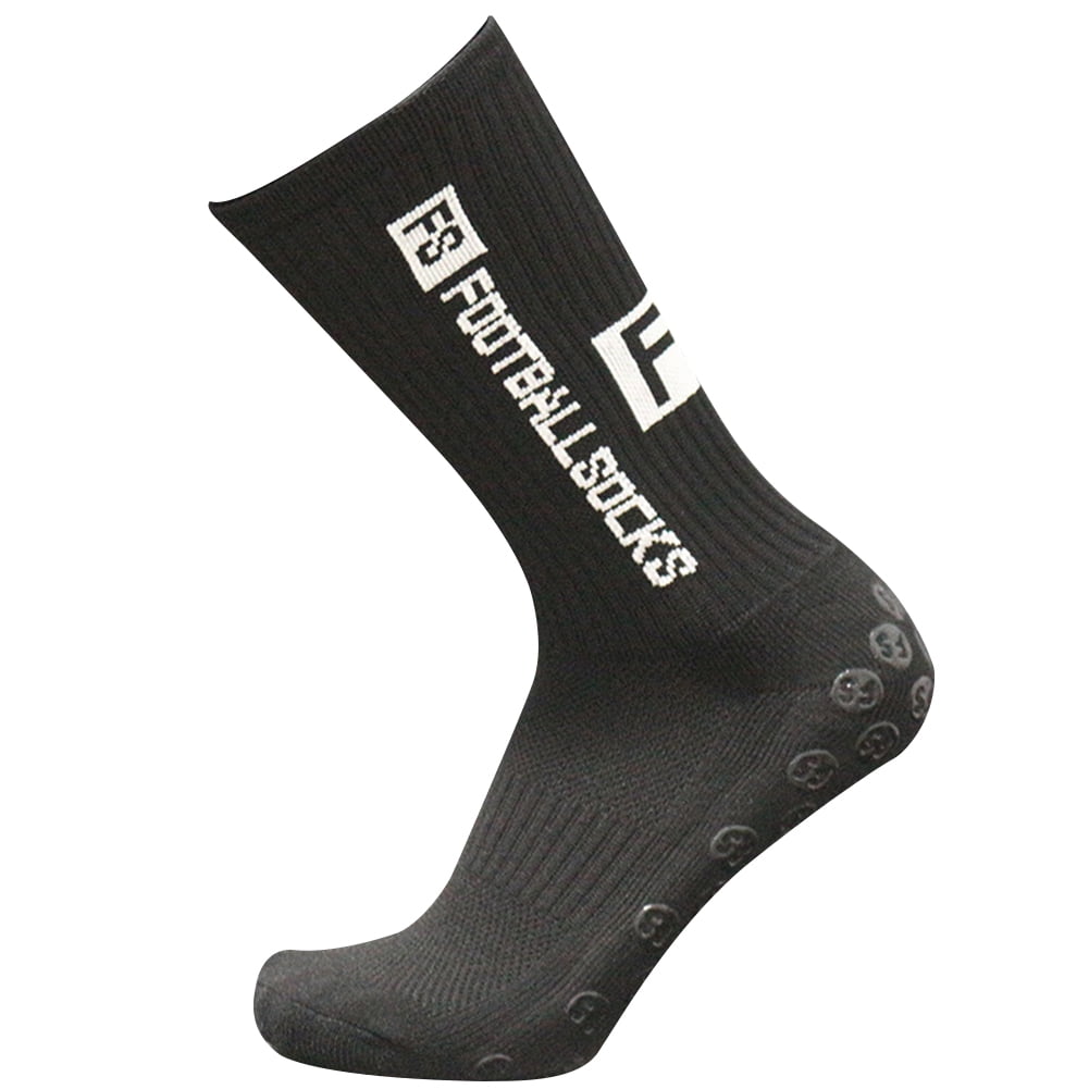 Shuwnd Round Silicone Suction Non Slip Football Socks Sports Training Sock (White), Adult Unisex, Size: As Shown
