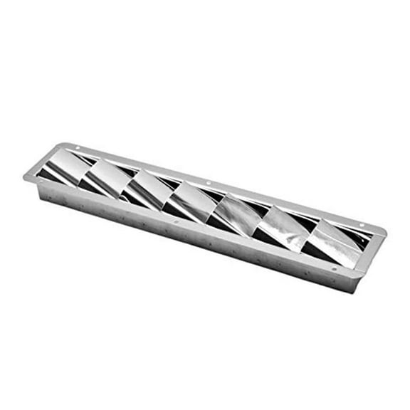 MARINE CITY 7 Slots Louver Vent, Stainless Steel, Durable, Corrosion-Resistant, Easy to Install 14-7/8 L x 3 W x 1-1/4 H, for Boats