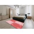 thumbnail image 5 of Ahgly Company Machine Washable Indoor Rectangle Transitional Flamingo Pink Area Rugs, 6' x 9', 5 of 7