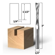 Yonico 32012-SC Fresa A Spirale 1/8 Pollice - Punta In Carburo Per CNC E Router Su Plastica E Alluminio