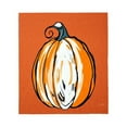 thumbnail image 2 of Cozy Flannel Blanket - Soft Warm and Durable with Playful Pumpkin Design Perfect for Sofa Travel Bed and Chair, 2 of 5