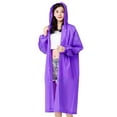 thumbnail image 2 of Reusable Lightweight Rain Coat Ponchos for Adults Women Men with Hood & Elastic Cuff Sleeves, 2 of 7