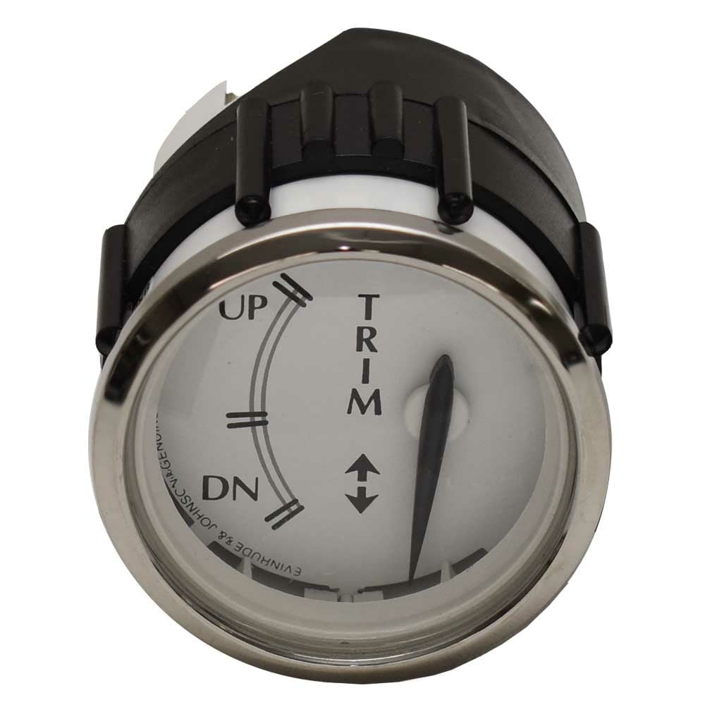 Faria Boat Mercury Trim Gauge GBC125A | Outboard Metallic Gray Black 2 Inch
