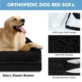 thumbnail image 3 of PayUSD Dog Beds for Large Medium Small Dogs Orthopedic Pet Bed Sofa Supportive Egg Crate Foam Animal Couch with Removable Washable Cover Non Skid Bottom S to XL, 3 of 8