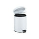 thumbnail image 2 of Bewildely Tapa de cubo de basura Pedal de basura Paso de metal Cubo de basura Acero inoxidable Gran capacidad para almacenamiento de Suministros de limpieza para el hogar Blanco/5L, 2 of 6