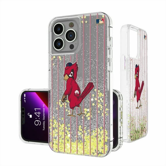 St. Louis Cardinals 1950 Cooperstown Pinstripe iPhone Glitter Case