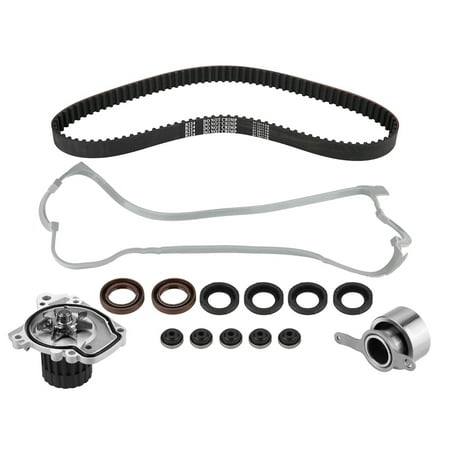 HERCHR Timing Chain Cover Kit, 135-1390 Timing Belt Kit Water Pump Valve Cover Gasket for Honda Civic Del Sol 1.6L SOHC 96-00, Timing Belt Valve Cover, Timing Chain