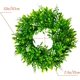 thumbnail image 2 of 12 Inch Artificial Green Leaves Wreath, Round Boxwood Wreath, Hanging Green Leaves Wreath for Window, Front Door, Festival, Celebration, Party, Home D, 2 of 5