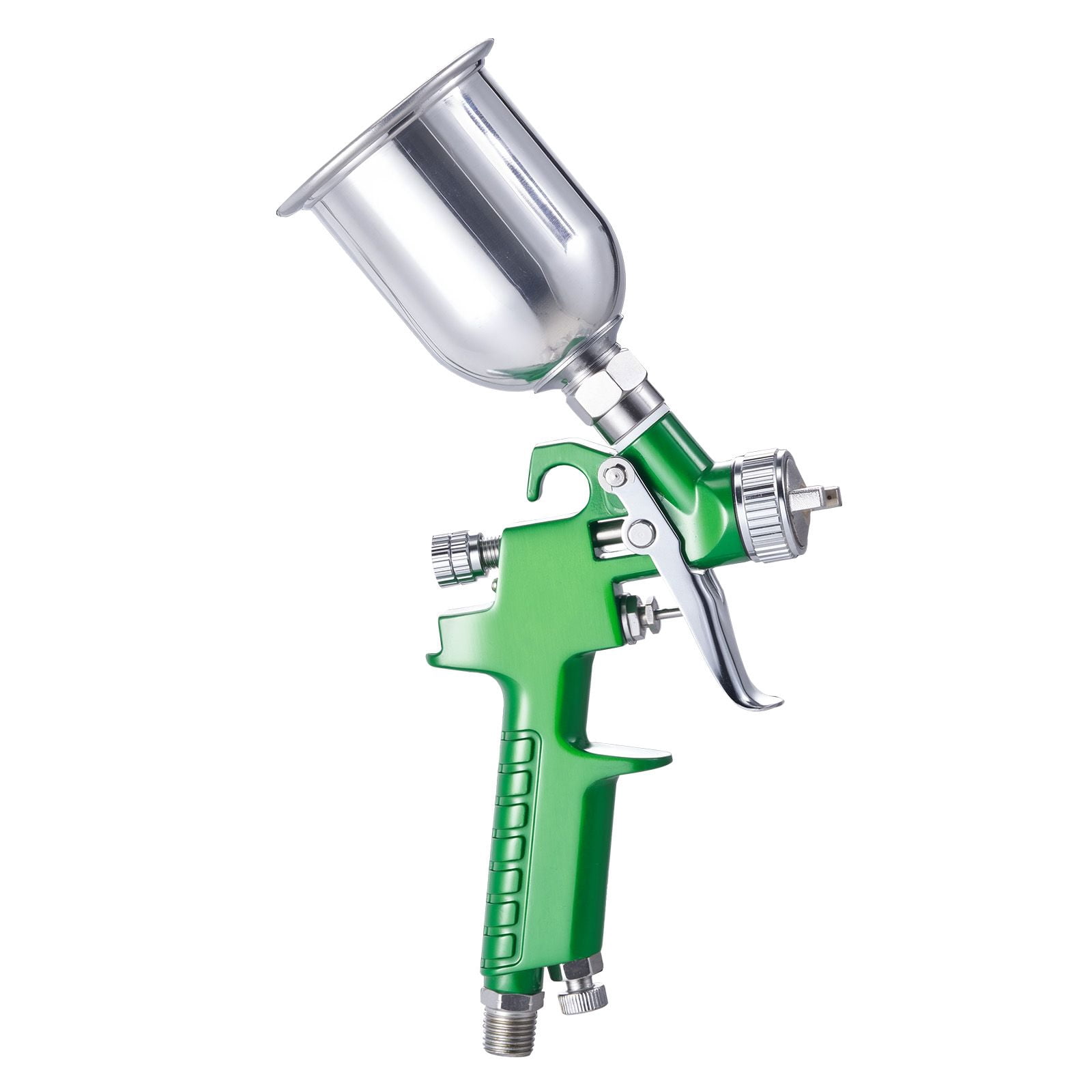 3-Piece Air Spray Gun Set with 1.0/1.4/1.8mm Nozzles, 100ml & 1000ml Cups, 360° Rotating Nozzle Cap, for Automotive Furniture Painting