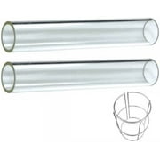 Glass Tube Replacement for 4-Sided Tall Flame Patio Heaters