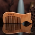 thumbnail image 4 of Unisex Mahogany Comb Anti-static Wood Comb Natural Hair Detangler Wooden Comb Home Travel Wood Anti-static Fine-tooth Comb, 4 of 6