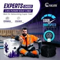 thumbnail image 6 of NewYork Cables Cat6 Plenum CCA 1000ft Bulk Ethernet Network LAN Cable UTP 4Pairs 550MHz 23AWG Black, 6 of 9