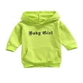 thumbnail image 1 of Bébé bébé Filles Hoodie Robe Lettre Imprimé à Manches Longues Droite Mini Robe 3-4 Ans, 1 of 6