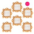 thumbnail image 5 of Kate Aspen Gold Baroque Royale Place Card & Photo Frame Set - 6 Count Decorative Wedding Registry Holders, 5 of 6