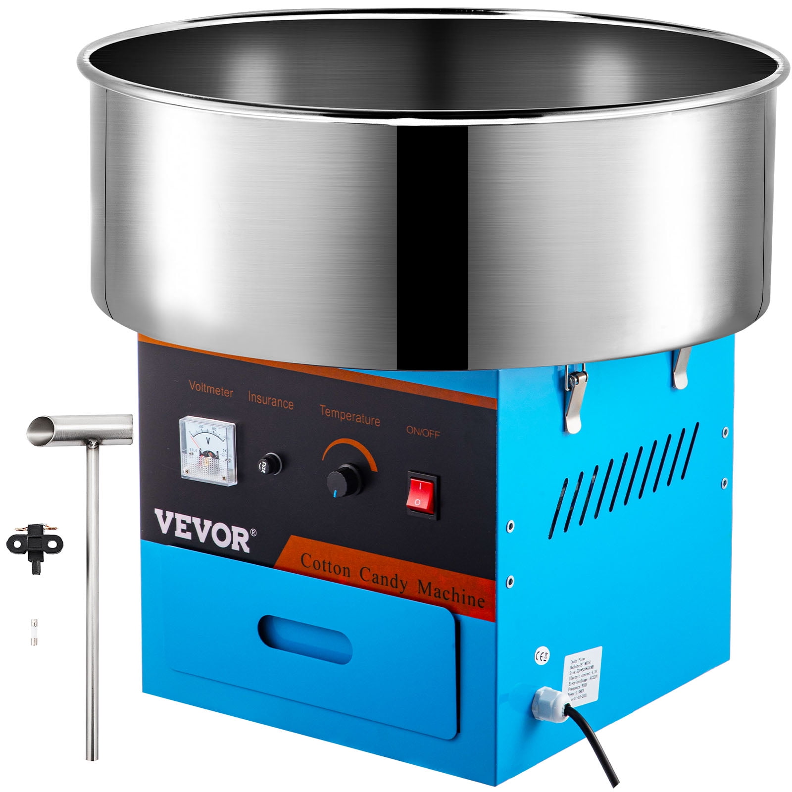 VEVOR 20" Commercial Cotton Candy Machine Electric Cotton Candy Machine